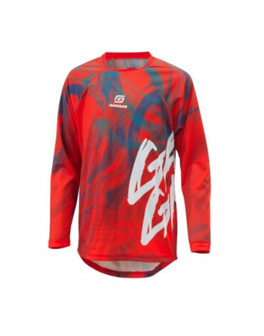 Мотоджерси подростковая GASGAS KIDS OFFROAD EDRIVE JERSEY, red black (YL, Детская Кросс эндуро)