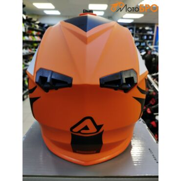 Шлем кроссовый Acerbis LINEAR orange white - миниатюра 1
