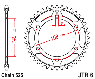 Звезда ведомая JTR6.42 - фото 1