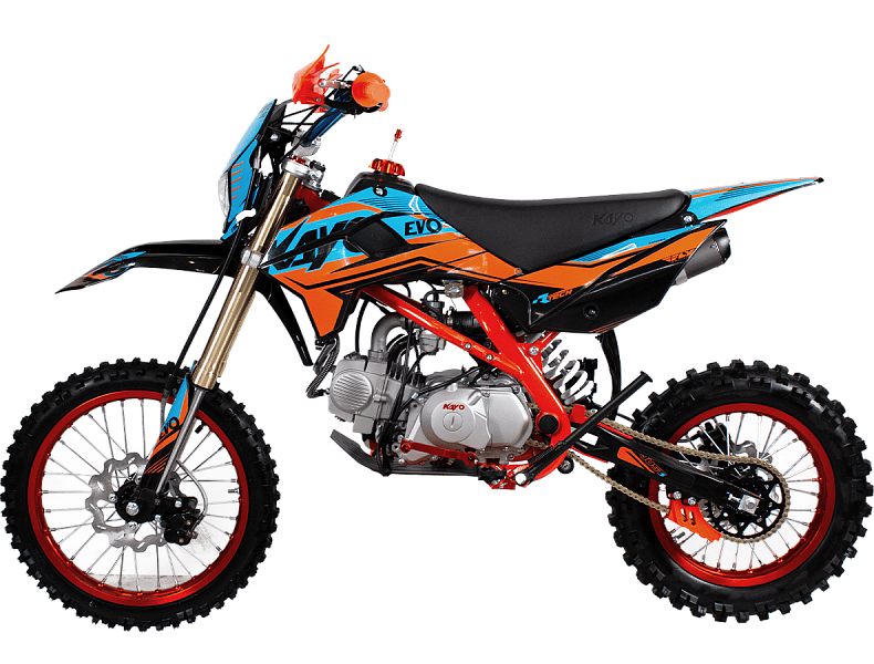 Питбайк KAYO EVOLUTION YX140EM 17 14 KRZ (механ. сцепл., эл. стартер 2022 г.) - фото 3