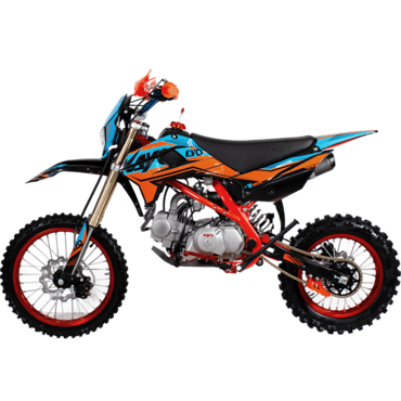 Питбайк KAYO EVOLUTION YX140EM 17 14 KRZ (механ. сцепл., эл. стартер 2022 г.) - миниатюра 3
