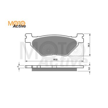 Тормозные колодки GOLD FREN Sintered S3 165 - миниатюра 1