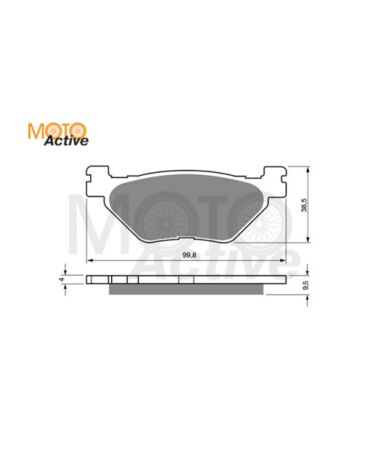 Тормозные колодки GOLD FREN Sintered S3 165