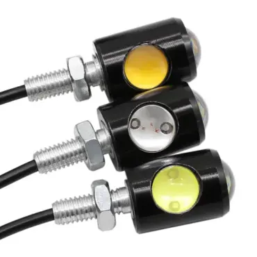 Поворотники LED белый свет черные - миниатюра 1