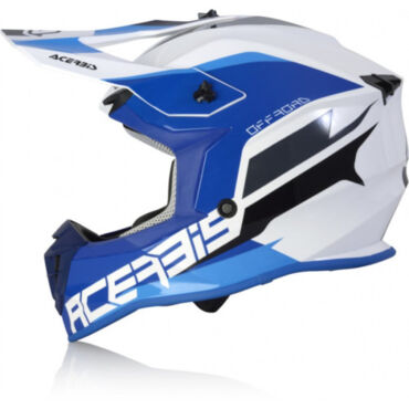 Acerbis Шлем Linear White Blue - миниатюра 4