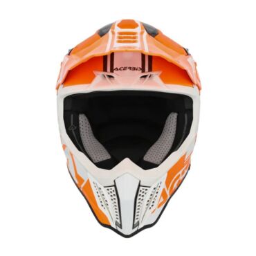 Acerbis Шлем Airstrike C 22 06 Orange White - миниатюра 2