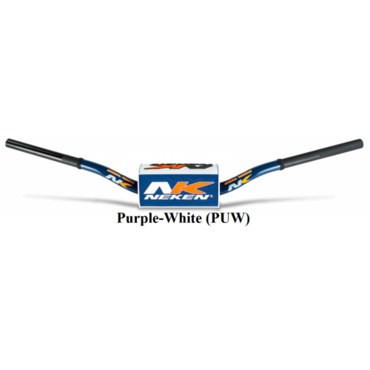 Руль для мотоцикла Neken OS BAR 121C Purple white (R00121C PUW) высокий - миниатюра 1