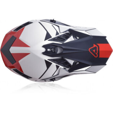 Acerbis Шлем кроссовый X Track White Red Glossy - миниатюра 1