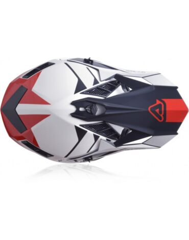 Acerbis Шлем кроссовый X Track White Red Glossy