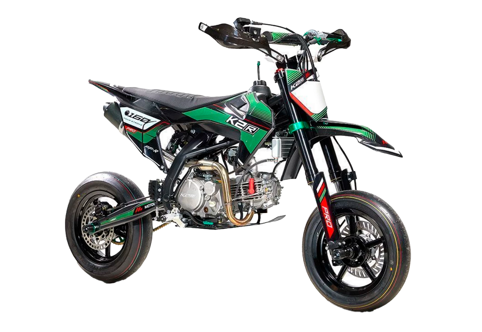 Питбайк K2R PF R 160 PRO (Green Black) - фото 1
