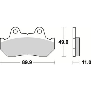 Комплект тормозных колодок Braking под мотоциклы Honda CN250, GLX SE1500, GL GOLD WING1500 - миниатюра 1