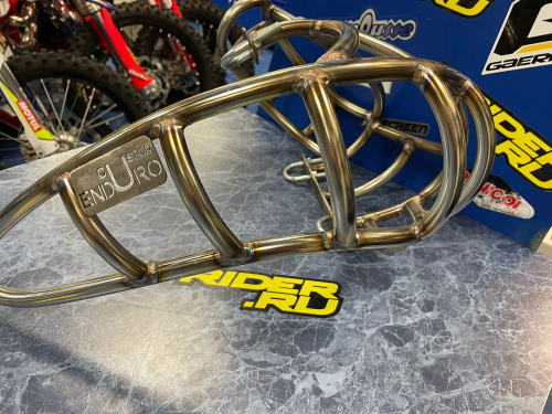 Защита резонатора клетка Custom Enduro KTM TPI EXC 2020 2023, Husqvarna TPI TE 2020 2023 - фото 1
