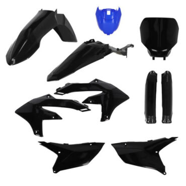 Комплект пластика Yamaha YZ250F (2024 2025), YZ450F (2023 2025), YZ250FX (2025), YZ450FX (2023 2025), Черный Синий - миниатюра 1
