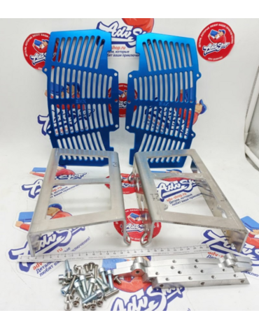 EMX TECH BLUE Составная защита радиаторов ( синяя ) KTM EXCF / EXC TPI TBI 17 24 // HQV TE FE 17 24 // GAS EC EX 21 24 ( 74 19 005 BLU )