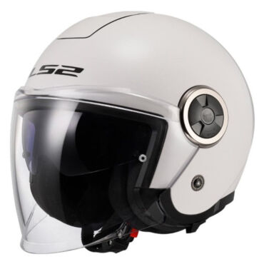 LS2 Мотошлем OF620 Classy Solid белый - миниатюра 1