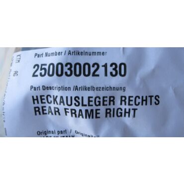 Husqvarna SUBFRAME RIGHT кронштейн подрамника (правый) 17 18 ( 25003002130 / 25003002030 ) - миниатюра 2