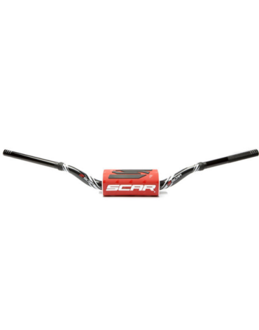 Scar Руль O2 28mm (1 1 8") McGrath Short Style KTM черный - красная подушка // S9162BK RD