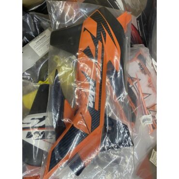 Комплект спойлеров бака оранжевых с графикой KTM SX85 13 17 - миниатюра 1
