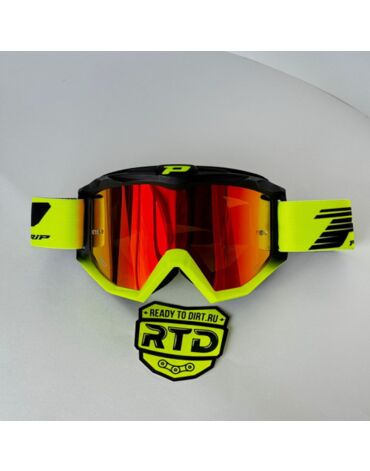 Очки Progrip Atzaki Black Yellow (красная зеркальная линза 3248C с защитой от царапин) 3201 194 FL
