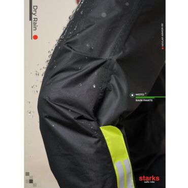 Starks Дождевые брюки мужские Dry Rain DR 219 Серый Салатовый - миниатюра 2