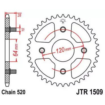 Звезда ведомая JTR1509 - миниатюра 1