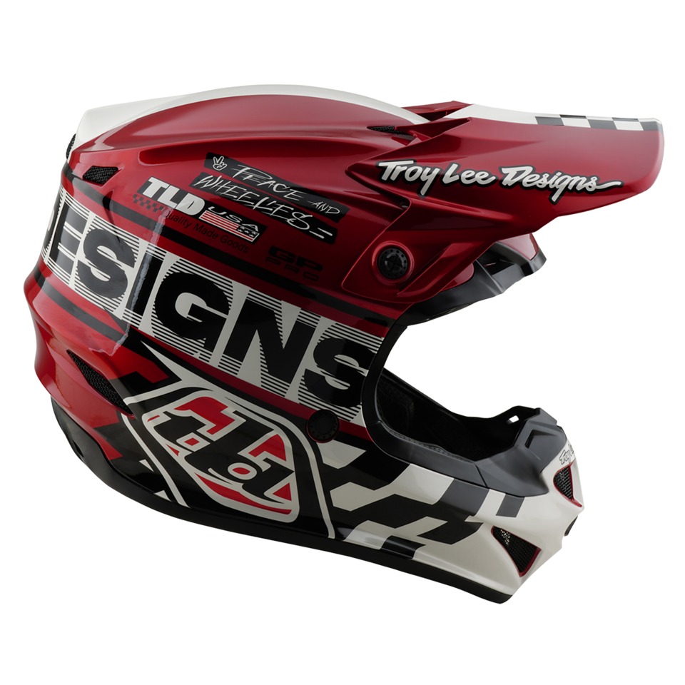 Мотошлем Troy Lee Designs GP Pro Fifty-50 White/Red 2025 - фото 4