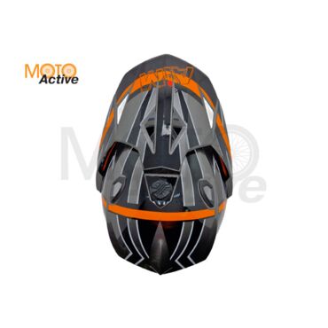 Шлем AiM JK802S Orange Grey Black - миниатюра 2