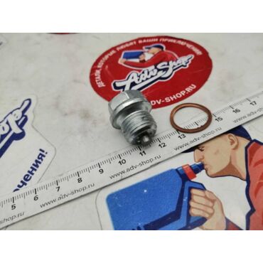 LS MAGNETIC OIL DRAIN PLUG M 16 X 1.5 болт магнитный сливной BMW R1100 R1150 R1200 K1200 K1600 // 10012307 - миниатюра 2