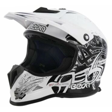 Beon Шлем МХ 17 White Black - миниатюра 1