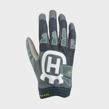 Мотоперчатки Husqvarna 2.5 X FLOW RAILED GLOVES, blue grey (L, Взрослая  Кросс эндуро) - миниатюра 1