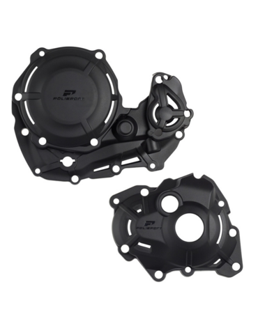 Polisport Комплект защита крышки сцепления + зажигания + помпы (черный)  KTM EXCF250 350 '2024-> HQV FE250 350 '2024-> // 91376