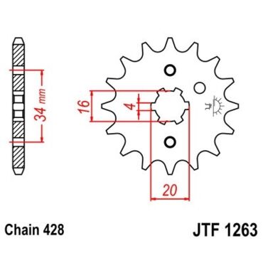 Звезда ведущая JTF1263.14 - миниатюра 1