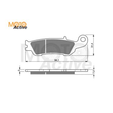 Тормозные колодки GOLD FREN K5 248 - миниатюра 1