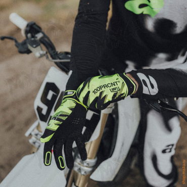 Мотоперчатки Ridefit Glove Fluo Yellow Black 2026 - миниатюра 2