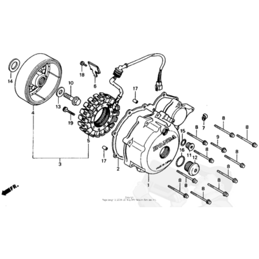 HONDA О ринг 29.7*2.4 пробки коленвала 30 мм  XRV650 XRV750 XL600 XL650 XL700 XL1000 CRF1000 ( 91356425005 замена для 91356 425 003 / 91356425003) - миниатюра 2