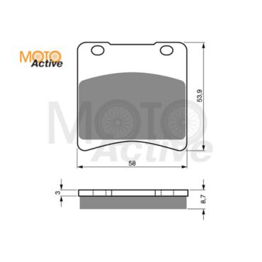 Тормозные колодки GOLD FREN Sintered S3 085 - миниатюра 1