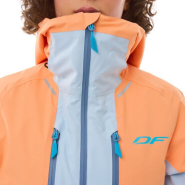 Dragonfly Куртка горнолыжная утепленная Gravity Woman 2025 Mock Orange Light Blue - миниатюра 6