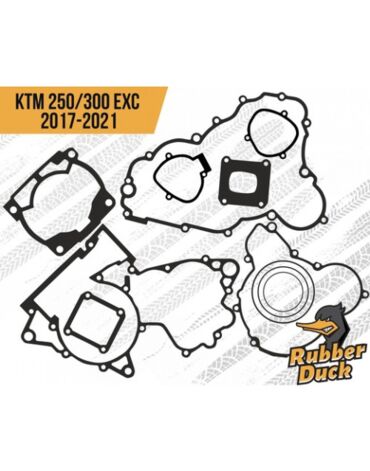 Набор прокладок на весь мотор RubberDuck KTM 250 300 2T EXC 2017+ с кольцами