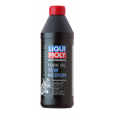 LIQUI MOLY 2715  Motorbike Fork Oil 10W Medium Синтетическое масло вилочное ( 1L ) - миниатюра 1