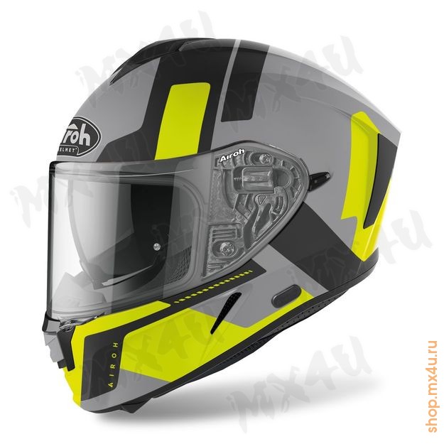 Дорожный шлем Spark Shogun Yellow Matt - фото 1