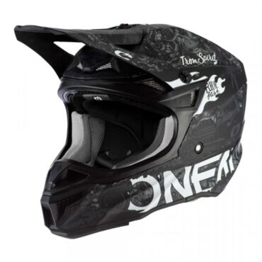 Oneal Шлем кроссовый 5Series Polyacrylite Черный Белый - миниатюра 3