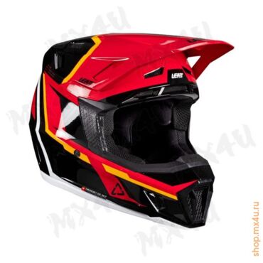 Шлем 7.5 V26 Thermoplastic + 4.5 очки Velocity - Красный - миниатюра 3