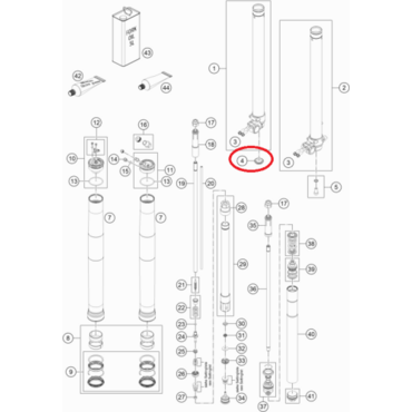 Заглушка маятника KTM D35 KTM, original - миниатюра 1