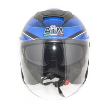 AiM Шлем JK526 Blue Grey Black - миниатюра 2