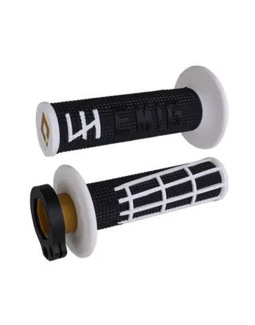 Грипсы ODI EMIG 2.0 V2 LOCK-ON GRIPS BLACK/WHITE
