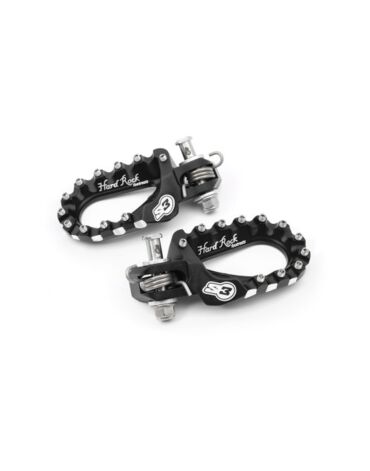 Подножки регулируемой высоты алюминиевые черные S3 Hard Rock KTM 07 16 / Husaberg 11 14 / Husqvarna 14 16 / Rieju MR300 21- / Beta -19 / Sherco / Gas Gas -20 / Yamaha