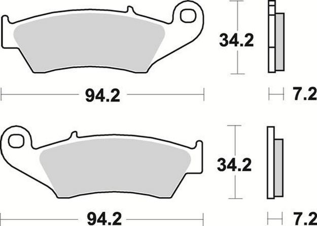 Braking 772SM1 Тормозные колодки перед XRV750 XL600 96-> XL650 XR250 XR400 XR650 ( 2p 225GS )