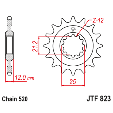 Звезда ведущая  JTF823 14 - миниатюра 1