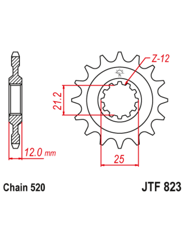 Звезда ведущая  JTF823 14