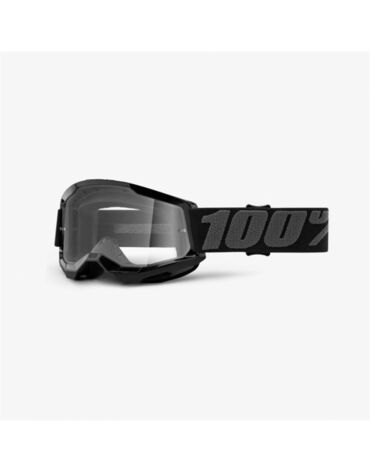 Очки подростковые 100% Strata 2 Junior Black / Clear